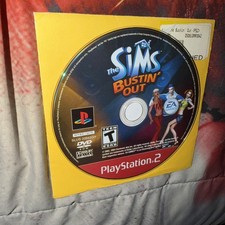 The Sims: Bustin' Out (PlayStation 2, 2004) PS2 Game Disc Only VG Condition