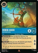Disney Lorcana TCG - Fabled - Robin Hood - Unrivaled Archer - Rare - 162/204