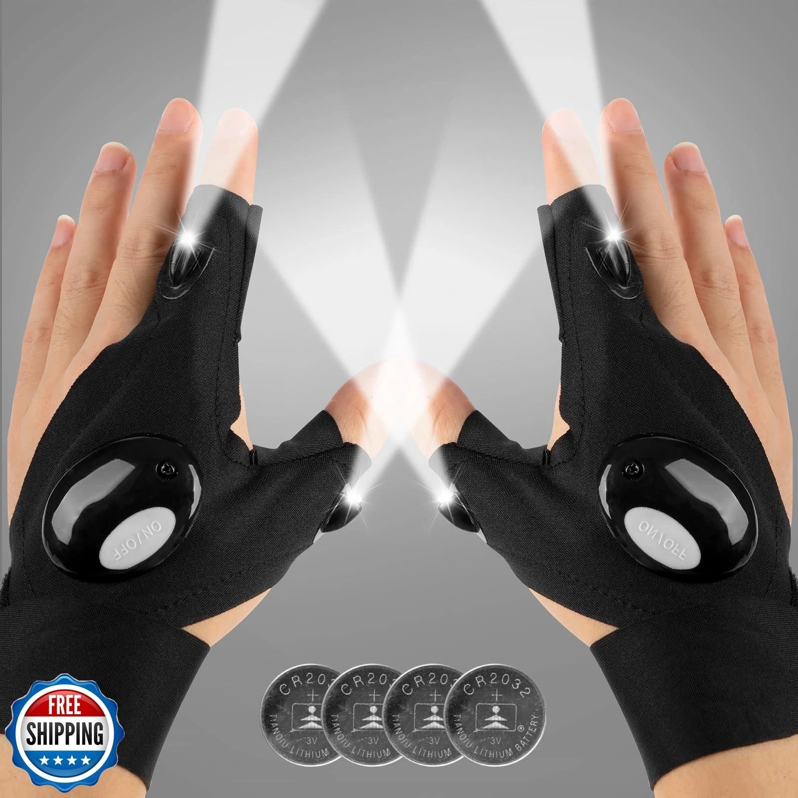 Mylivell Handsfree LED Flashlight Gloves, Fathers Day dad Gifts f
Opens in a new window or tab