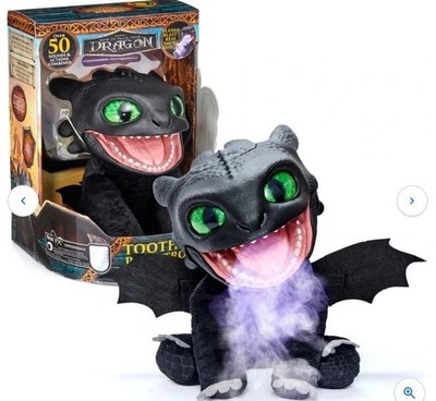HOW TO TRAIN YOUR DRAGON TOOTHLESS PUPPETRONIC REALFX 50 INTERACTIVE 1ST ED RARE