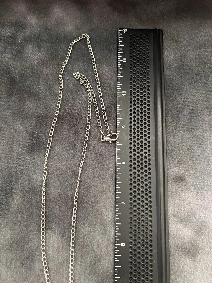 Collar largo con colgante de pavo real de cristal sintético azul púrpura púrpura mudo Foto 4 de 4