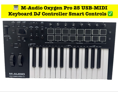    M-Audio Oxygen Pro 25 USB-MIDI Keyboard DJ Controller Smart Controls  