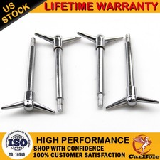 4pcs Chrome Valve Cover Y-bar Wing Bolts 14-20 Hold Down For Chevy Gmc Sbc Bbc