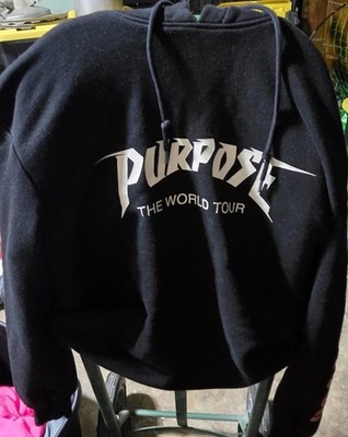 Justin Bieber Purpose World Tour XS Fleece Pullover Hoodie By DIVIDED H&M