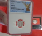 🔥2018 Mo Mexico 1/20 oz Fraction Onza Silver Libertad NGC MS 70, Uncirculated‼️