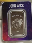 John Wick EX UNITAE VIRES 1 oz .999 Silver Continental Bar in Case