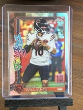 2025 Topps Chrome Football #FS-1 Caleb Williams Future Stars Refractor Bears QB