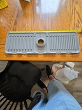 Kitchen Faucet Sink Splash Guard Drain Rack Water Catcher Tray Slip Mat