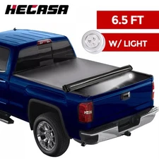 6.5FT Roll-Up Vinyl Tonneau Cover For Silverado Sierra 1500 07-14 Soft Truck Bed