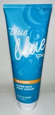 New Bath & Body Works True Blue Spa SUPER RICH BODY CREAM Lay It On Thick 10 oz