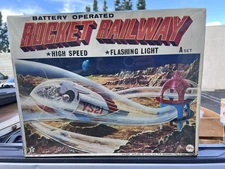 vintage toy MEGO YONEZAWA deluxe HI SPEED SPACE ROCKET RAILWAY retro Sci Fi New