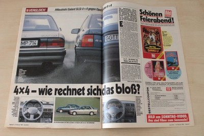 Auto Bild 08/1990 Mitsubishi Galant GLSi 4x4 mit 109PS besser als...?