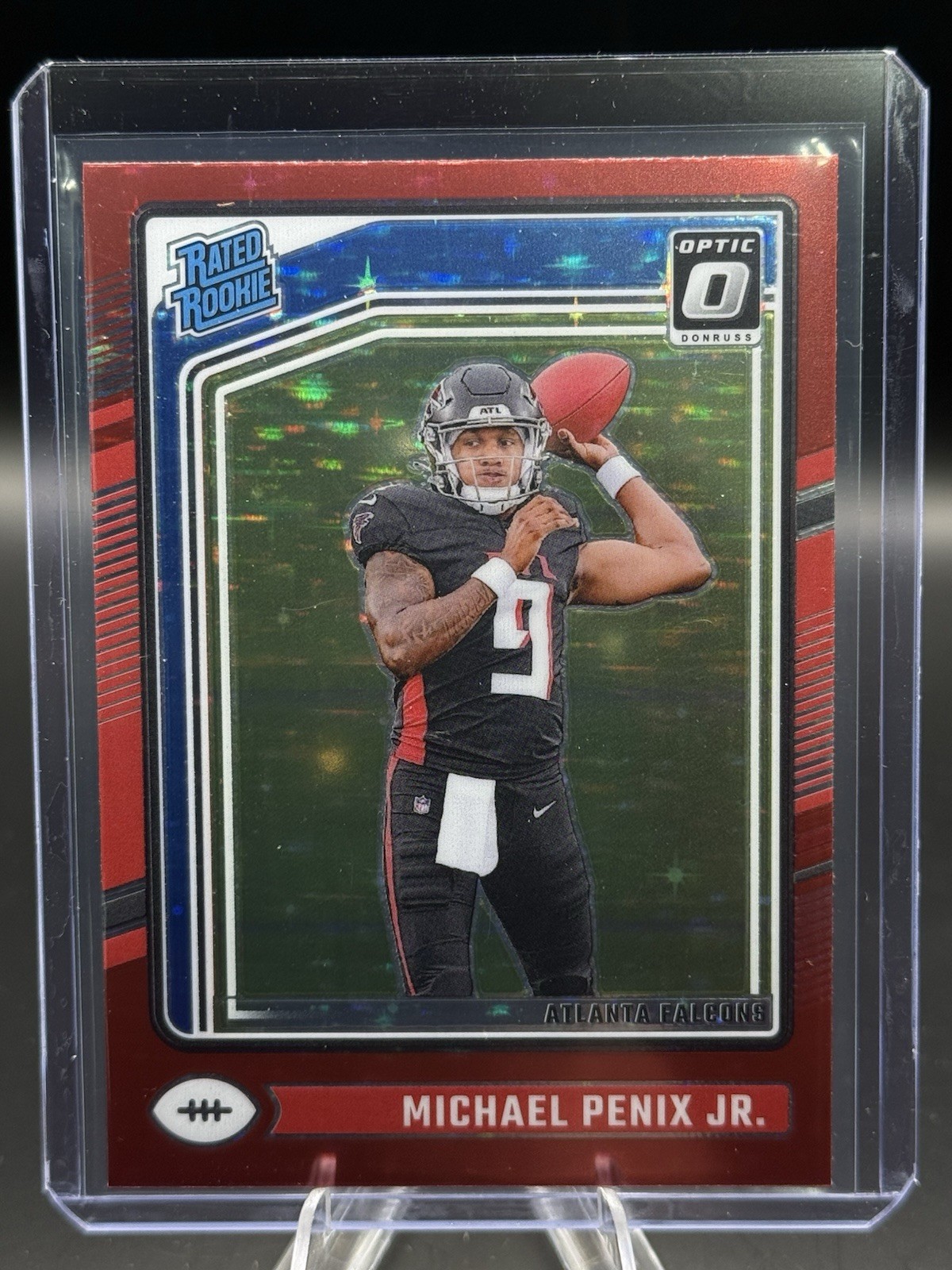 2024 Panini Donruss Optic Rated Rookie Michael Penix Jr. #279 Red Stars Prizm