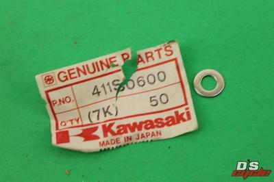 #ad Kawasaki NOS NEW 411S0600 Washer 6mm H1 H2 S1 S2 S3 JB JF JH JL JS JT 1976 2015 $3.95
