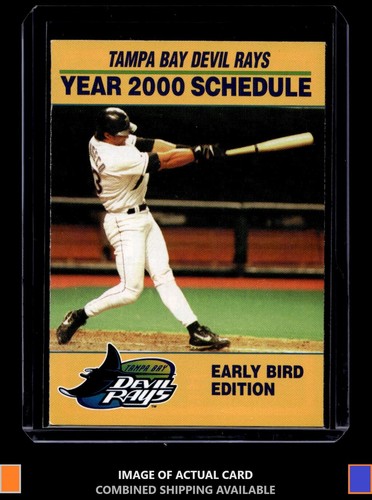 2000 Tampa Bay Devil Rays Pocket Spielplan Early Bird Edition Jose Canseco
