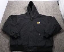 Dri-duck Canvas Jacket Workwear full Zip Black Men's 2XL Heavyweight Insulated