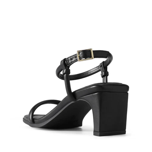 Damen-Sandalen Knöchelriemen offene Zehenpartie niedriger klobiger Absatz Hochzeit Party eleganter Absatz - Bild 11 von 35