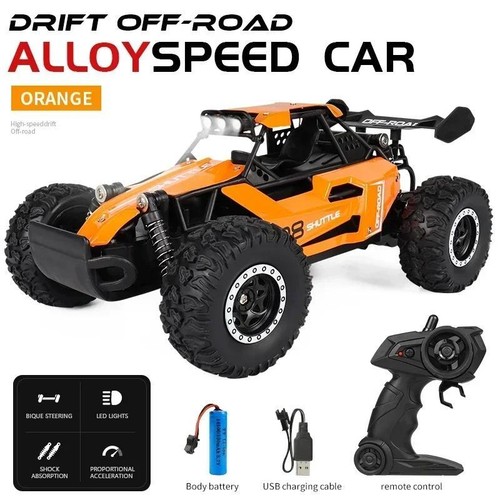 Rc Car 2.4gh Model with LED Lights 2wd High Speed Off-road Remote Control Climbi - Picture 26 of 27