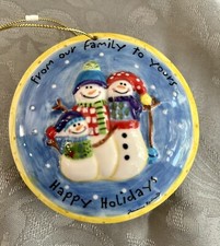   From Our Family To Yours  Happy Holiday Ornament
