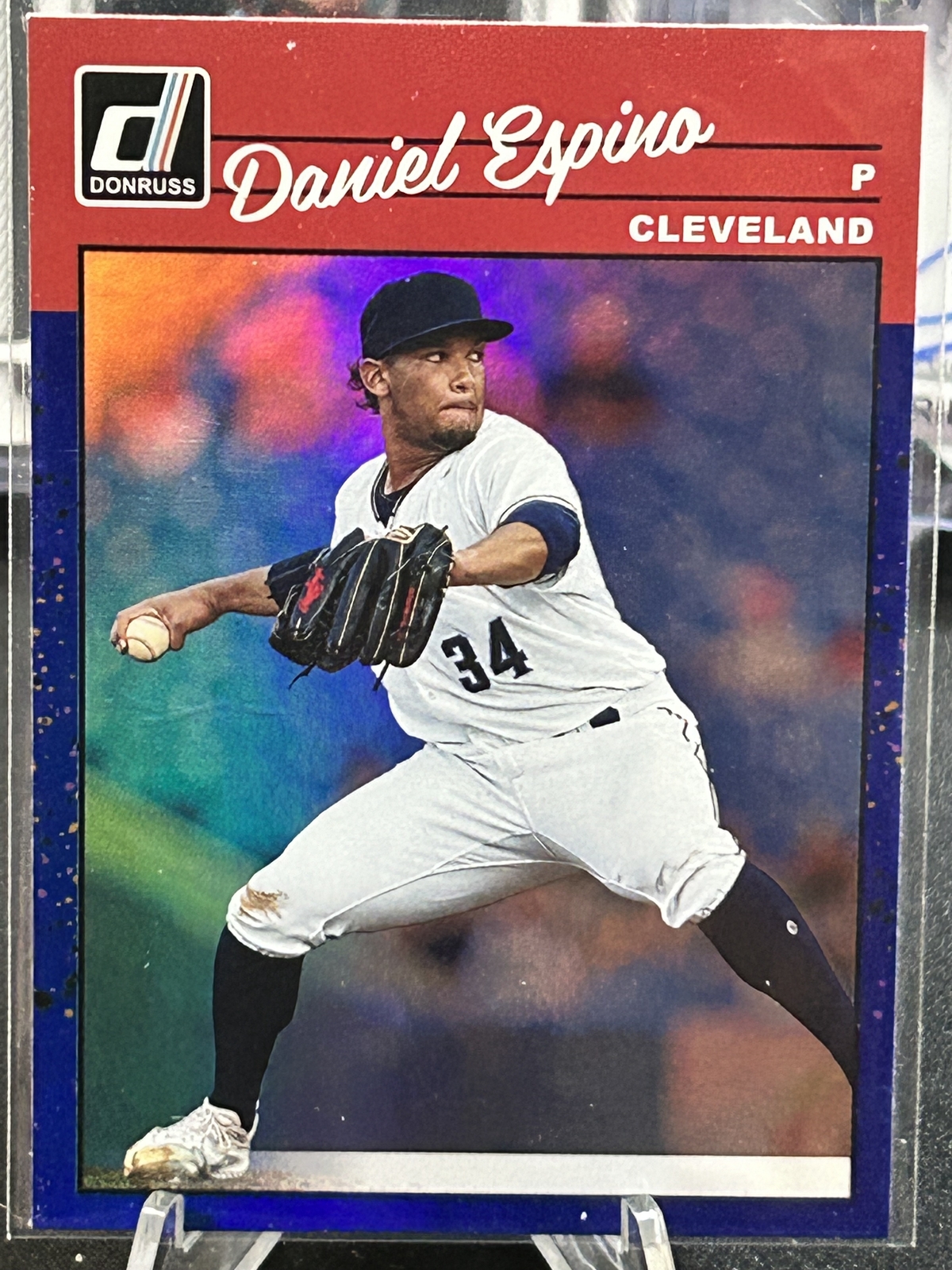 2023 Donruss Hobby Blue Holo Daniel Espino Cleveland Guardians Prospect