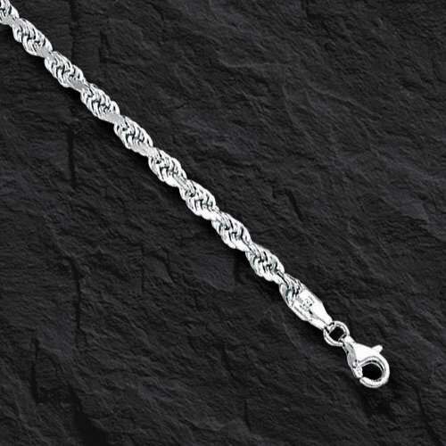 14k Solid Yellow Gold ROPE Pendant link Chain/Necklace 22" 1.9 mm 5 grams ROY014 - Picture 14 of 14