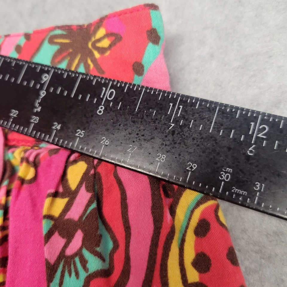 Lilly Pulitzer Girl’s Twirl Lined Skirt Pink Floral Paisley Size L 8-10 Pretty - Image 3 of 4