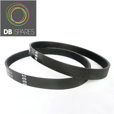 D B SPARES 2 x Qualcast Lawnmower Drive Belts Fits Models RM37 M2EB1537M RM37 M2EB1637M