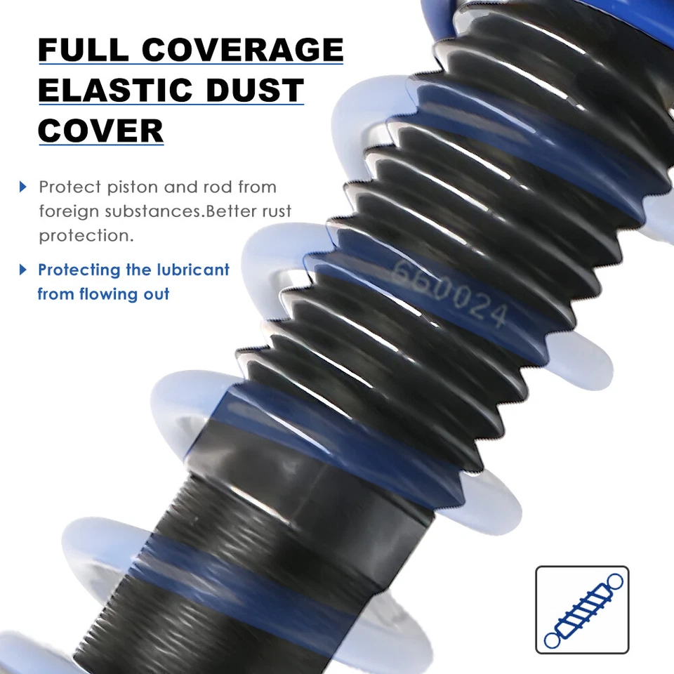 4PCS Full Coilovers Shocks For 2006-2008 Honda Fit Base 1.5L 4Door Adj. Height Foto 4 de 4