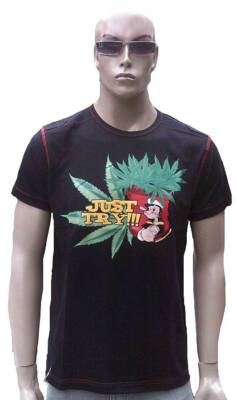 De Puta Madre 69 JUST TRY Comic Black Clubwear T-Shirt S M L XL