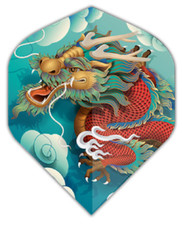 DRAGON Multi-Colored Standard Dart Flights 100 Micron 5 sets 15 flights tracke