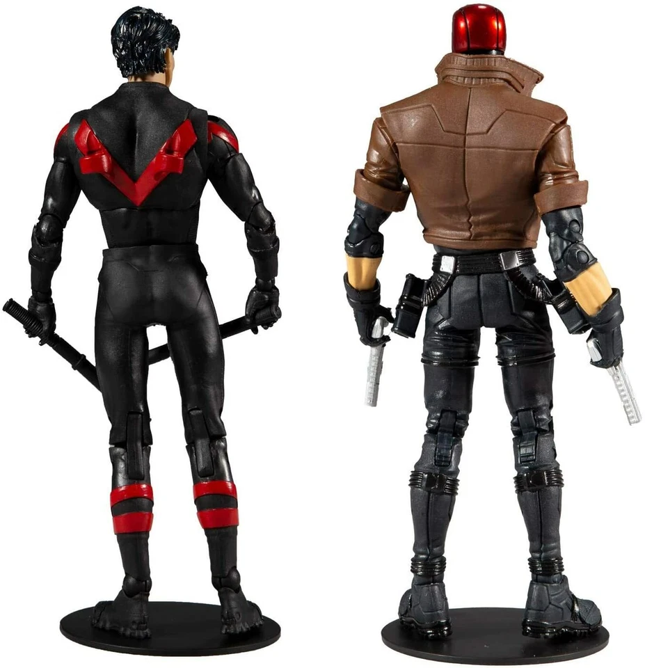 DC Multiverse ~ JUEGO DE FIGURAS DE LUJO Nightwing vs. Red Hood ~ McFarlane Toys Foto 4 de 4