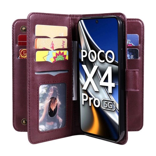 For Xiaomi Redmi Note 13 Pro Plus 13C Poco X6 X5 M6 M3 Case Wallet Leather Cover - Picture 54 of 78