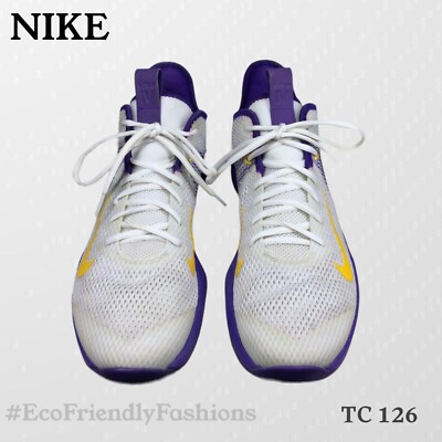 Nike LeBron Purple and White Athletic Sneakers Amazon.com | Nike Lebron Xvi Low Mens Basketball Trainers  main image 2