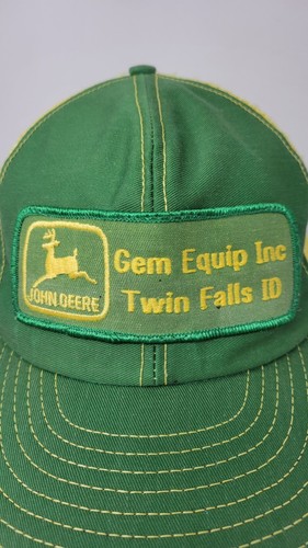 Vintage John Deere Louisville Mfg Snapback Mütze Gem Equip Patch Twin Falls ID USA - Bild 19 von 22