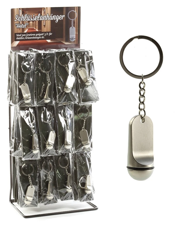 GESCHENKESTADL 12 Stück Schlüsselanhänger Motiv Hotel Hotelanhänger Schlüssel Hotelschlüssel