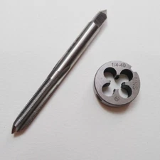 US Stock HSS 1/4-40 UNF Tap & 1/4-40 UNS Die Right Hand M865