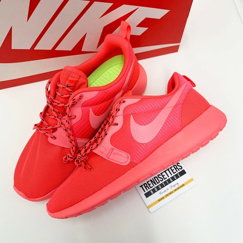 Apéndice estéreo ensayo ENTRENADORES NIKE ROSHE RUN REINO UNIDO 7.5 EE. UU. 8.5 EU 42 ROJO  HIPERFUSO ROJO 642233-600 NEÓN | eBay