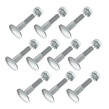 Box Truck Roll up Door Parts 1-1/4" Carriage Bolt & Hex Nut, Compatible with Tod