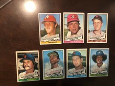 Lot of 7 - 1976 Topps Traded Baseball Cards, Randolph, Gamble, Lolich, Kaat more