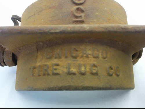ANTIQUE RARE CHICAGO TIRE LUG CO. CAST IRON TIRE LUG/CLEAT - Picture 6 of 6