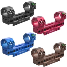 30mm Rings Picatinny Scope Mounts Base One Piece Mounts Adjustable Bubble Level