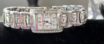 Brighton Turin silver‎ etched with Crystal insets link watch Beautiful Brighton Turin Watch | eBay main image 2