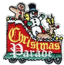 boy girl cub CHRISTMAS PARADE FLOAT Fun Patches Crests Badges SCOUT GUIDES