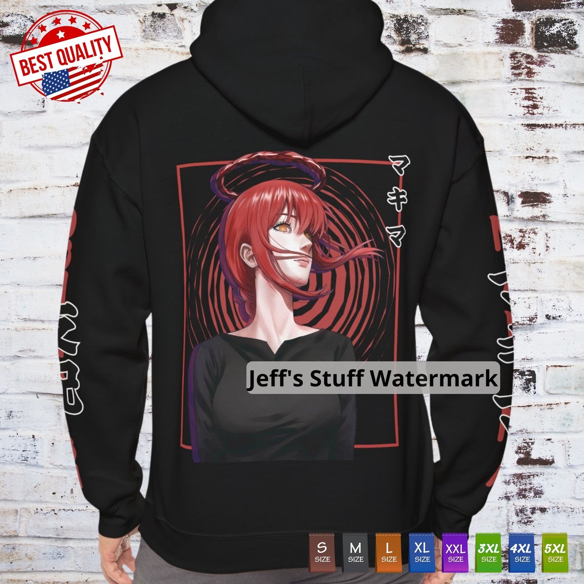 Sweat à Capuche Chainsaw Man Makima – Design Anime Pour Hommes Et Femmes, Confort Ample