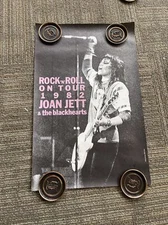 #198 1982 JOAN JETT AND THE BLACKHEARTS  WORLD TOUR Record Store Promo Poster
