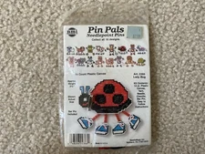 Needlemagic NMI Pin Pals Needlepoint Pins Lady Bug Art 2366