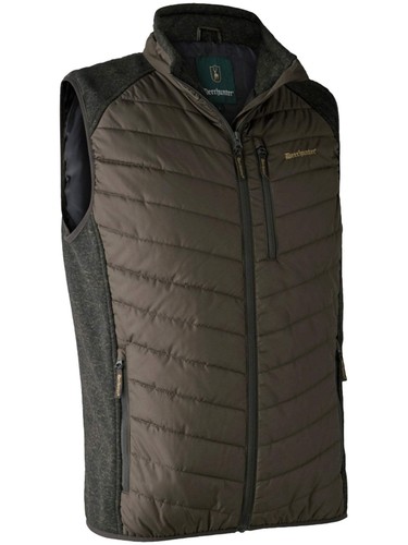 Deerhunter - Moor Padded Mens Gilet/ Bodywarmer / Mens Waistcoat with knit - Picture 22 of 31