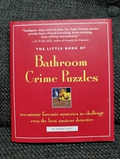 Bathroom Crime Puzzles -Gift Present Box, Handmade Diversion Safe Book 