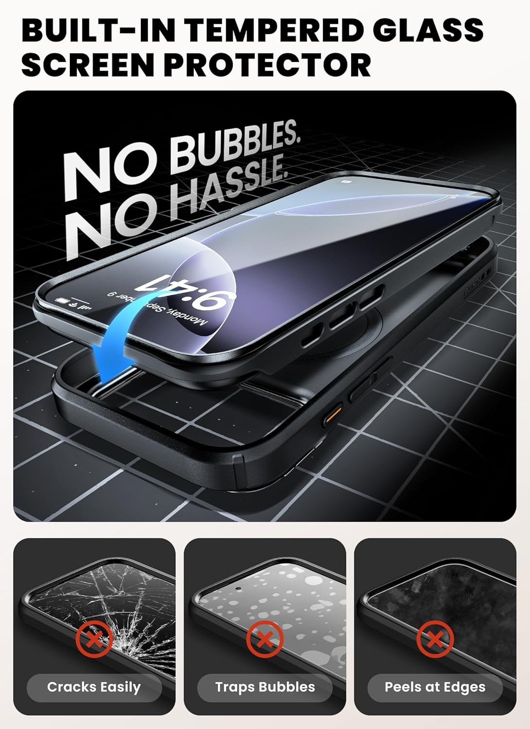 i-Blason Ares for iPhone 17 Pro 6.3" Screen Case Heavy Duty Magnetic Phone Cover