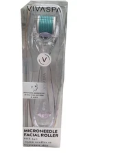 VIVASPA MICRONEEDLE FACIAL ROLLER WITH 540.25mm NEEDLES TO REJUVENATE SKIN NEW!